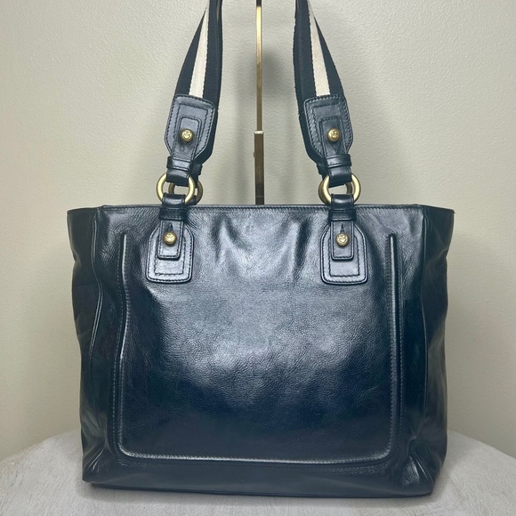 Bally Leather Trainspotting Stripe Tote Bag Unisex - Picture 2 of 13